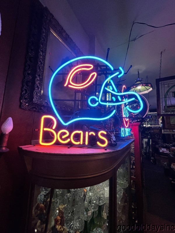 Chicago+Bears+Helmet+Neon+Sign+Beer+Light+