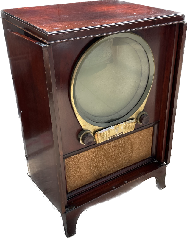 Vintage+1950+Zenith+Television+with+Round+Porthole+Screen+Mid+Century+Modern+TV