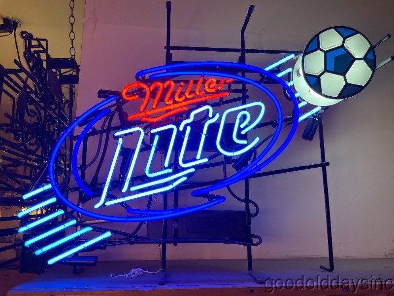 Miller Lite Chicago Soccer Neon Sign Beer Bar Light