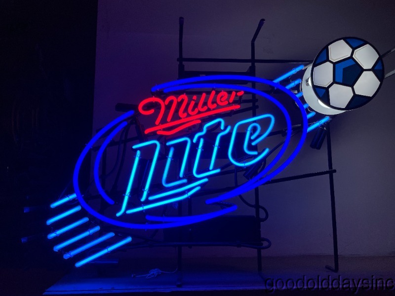 Miller Lite Chicago Soccer Neon Sign Beer Bar Light