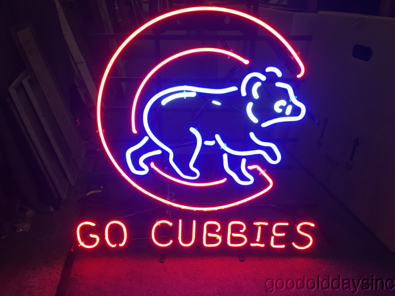 New+Chicago+Cubs+Go+Cubbies+Walking+Bear+Neon+No+Beer+Sign+Bar+Light