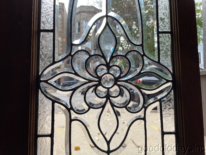 Beautiful+Beveled+Glass+Transom+Window+w/+Jewels