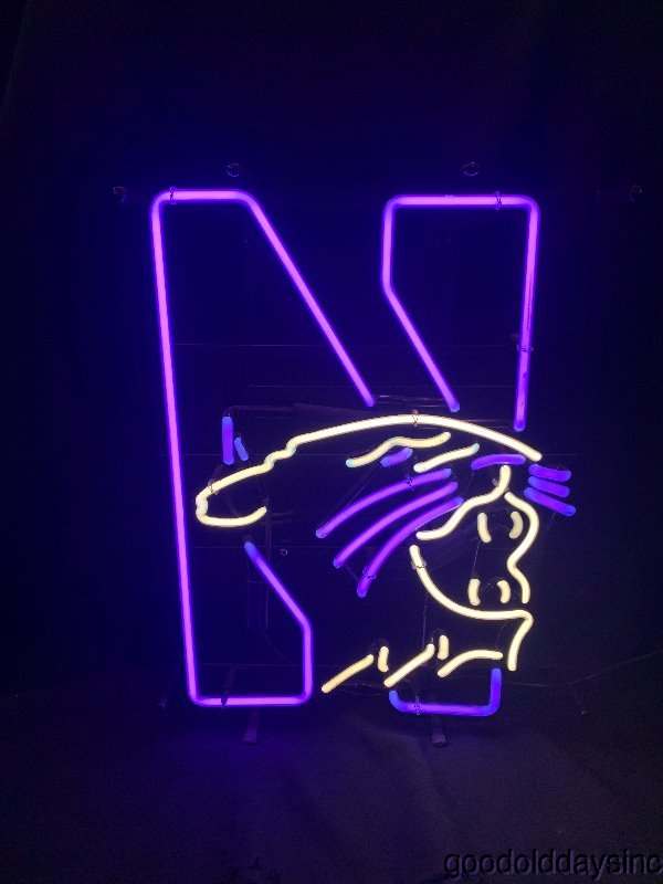 Northwestern+University+Wildcats+Logo+Neon+Sign