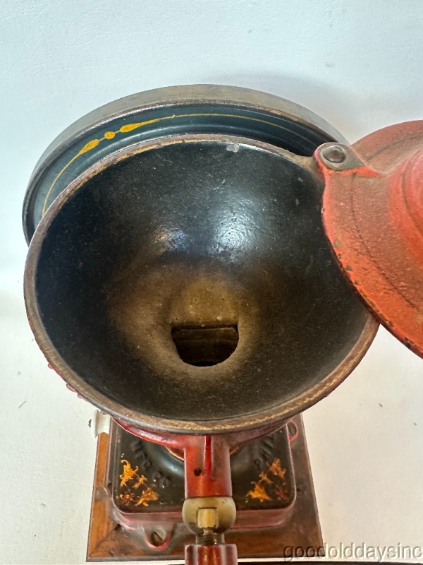 ENTERPRISE No.3 Antique Coffee Grinder/Mill Cast Iron Countertop 10 1/2" Wheels