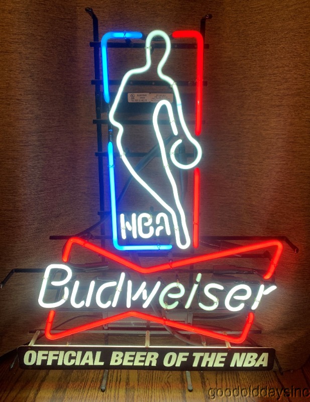 Budweiser NBA Neon Beer Sign Bar Light