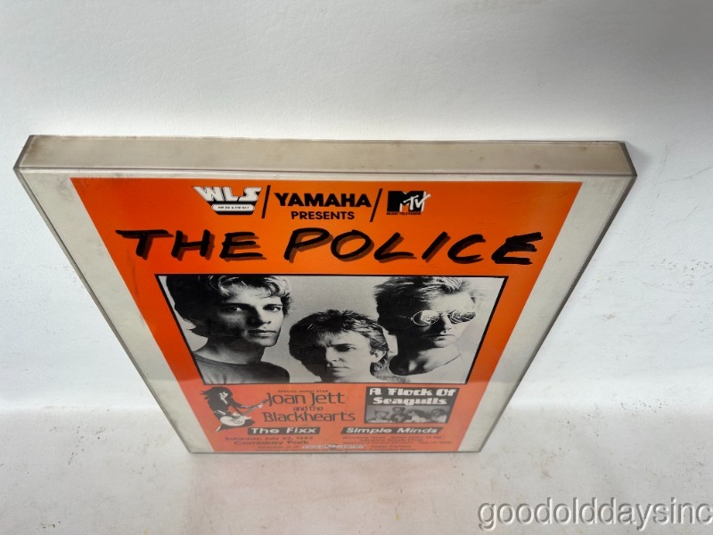 Original The Police Concert Poster Chicago 1983 WLS MTV Comiskey Park