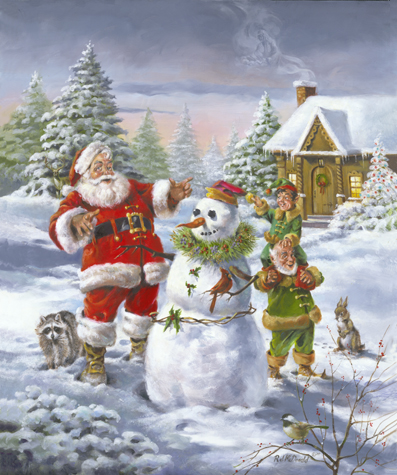 R.J. McDONALD Santa Print-CHRISTMAS FRIENDS | eBay