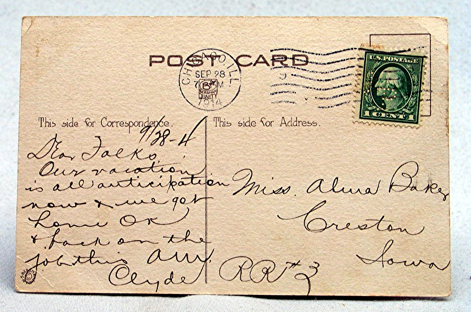 Early 1914 Postcard 