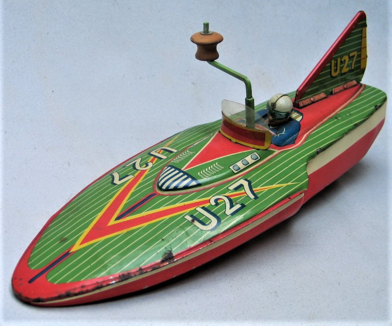 vintage tin toy boats