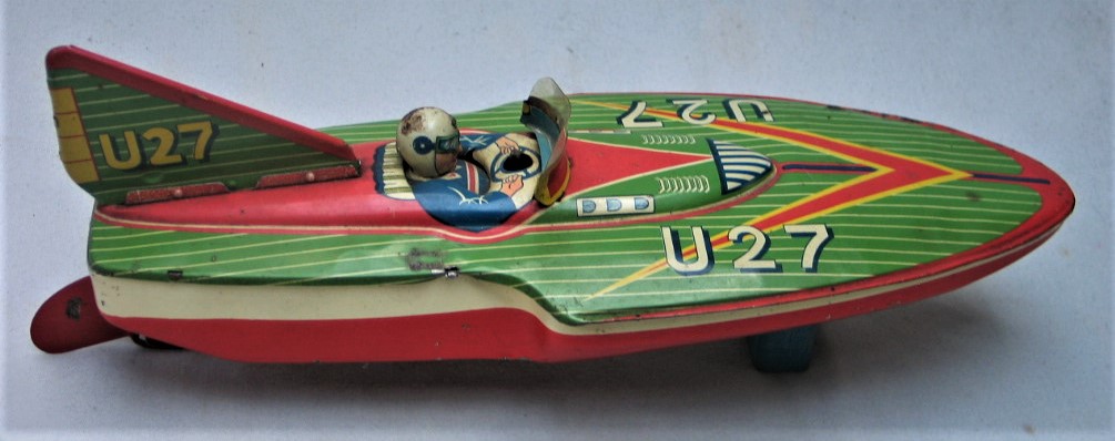 vintage tin toy boats