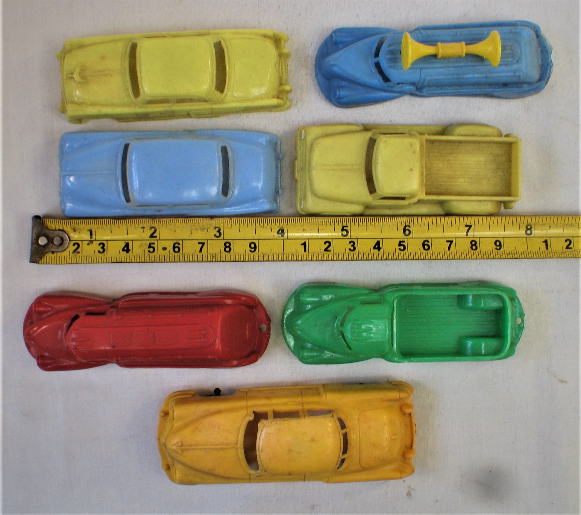 1940's & 50's Vintage Lot 7 Colorful Plastic Toy Cars & Trucks | eBay