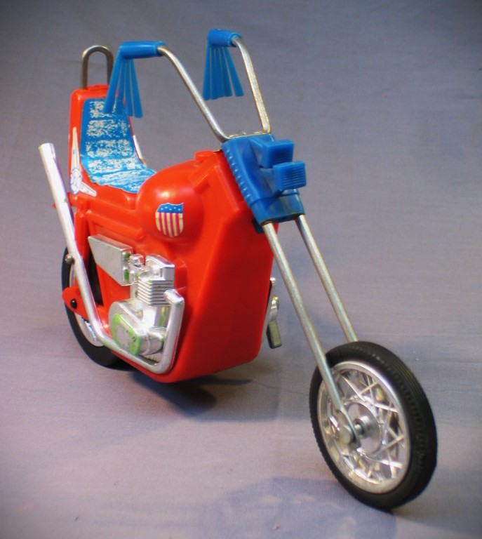 Vintage Wind Up Chopper Motorcycle Toy Durham Made in Japan