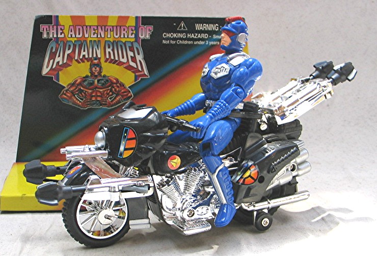 toy motorcycle with rider