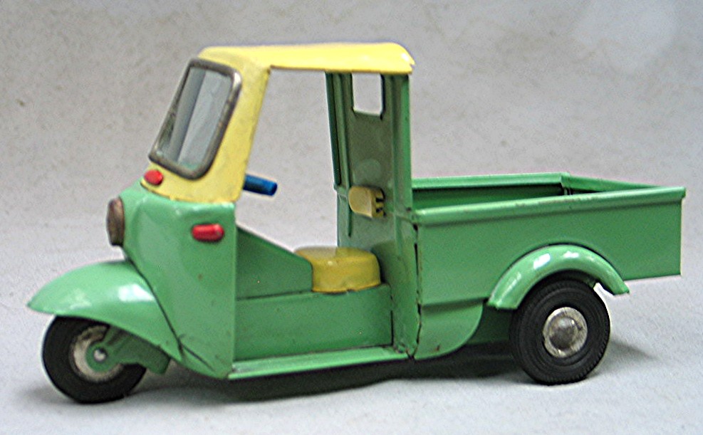 箱有　希少　Tweety TIN TRUCK 送料込　＃18 Vintage Tin Friction 3 Wheeled Truck - Delivery Truck