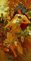 "Autumn" BIG Art Nouveau / Deco Print by Alphonse 