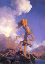 "Ecstasy" BIG Maxfield Parrish Art Deco Print