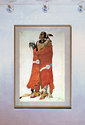 "Indian Warrior" Bodmer Native American Art Print 