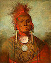 "Iowa Medicine Man" BIG George Catlin Indian Art P