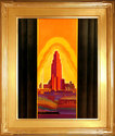 "Los Angeles" California Art Deco Print Art Deco