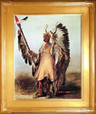 "Mato-Tope Indian chief" Art Print Karl Bodmer