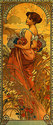 "Summer" BIG Art Nouveau / Deco Print by Alphonse 