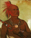 "The Swimmer" HUGE George Catlin Native American A