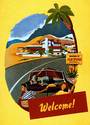 "Welcome to Palm Springs" BIG California Art Deco 