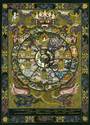 "The Wheel Of Life" BIG Tibetan Art Mandala Art Pr