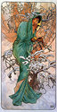 "Winter" BIG Art Nouveau / Deco Print by Alphonse 