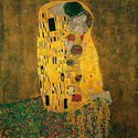 The Kiss 22x30 Art Deco Print by Gustav Klimt Hand