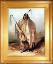 Indian Chief with Medicine Pipe 15x22 Native Ameri