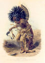 Costume of the Dog Dance Warrior 15x22 Karl Bodmer