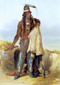 Hidatsa Indian Chief 30x44 Karl Bodmer Native Amer