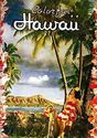 Colorful Hawaii 15x22 Old Hawaiian Hula surfing Pr