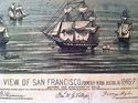  Bird's Eye View Map of San Francisco 1846 15x22 H