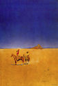 "Desert Cowboys" HUGE Maxfield Parrish Art Deco Pr