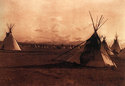 "Indian Encampment" BIG Edward S. Curtis Art Photo