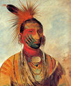 Strong Wind Chippewa Dancer 30x44 George Catlin Na