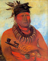 Missouri Indian Cheif 15x22 George Catlin Native A