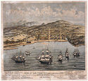  Bird's Eye View Map of San Francisco 1846 15x22 H