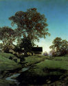 "Evening" HUGE Maxfield Parrish Art Deco Print