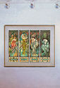 Times of the Day 15x22 Art Deco Nouveau Print Much