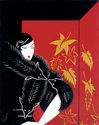 Furs 22x30 Art Deco Print by Erte Hand Numbered Lt