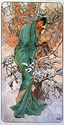 Winter 22x30 Art Deco / Nouveau Print by Alphonse 