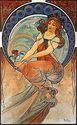 Painting 22x30 Hand Numbered Edition Art Nouveau/D