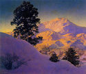 "Winter Sunrise" BIG Maxfield Parrish Art Deco Pri