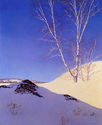 "White Birches in Sun" HUGE Maxfield Parrish Art D