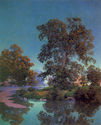 Ottauquechee River 30x44 Maxfield Parrish Art Deco