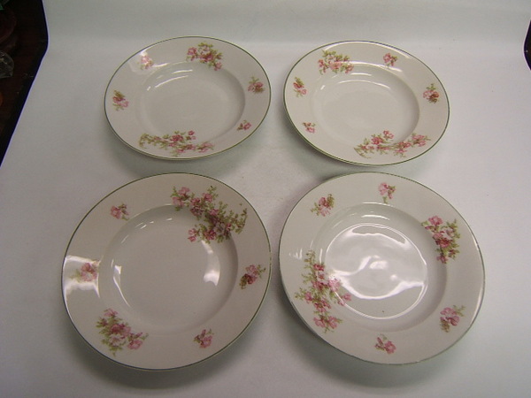 Zeh Scherzer Vintage China 4 Soup Bowls Floral | eBay