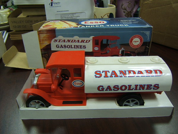 Exxon Esso Gasoline Toy Tanker Truck limited edition VGC in box 2nd in ...